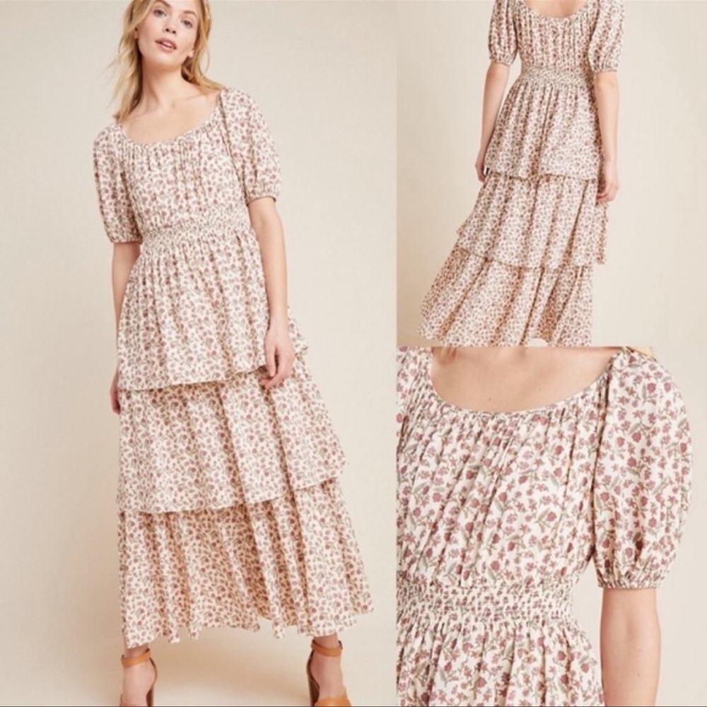 EUC Gal Meets Glam Luciana Tiered Maxi Dress Size 4!!